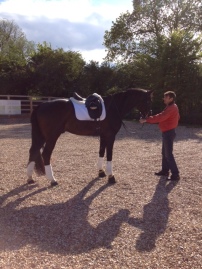 Gary with Fab at Carl Hester's